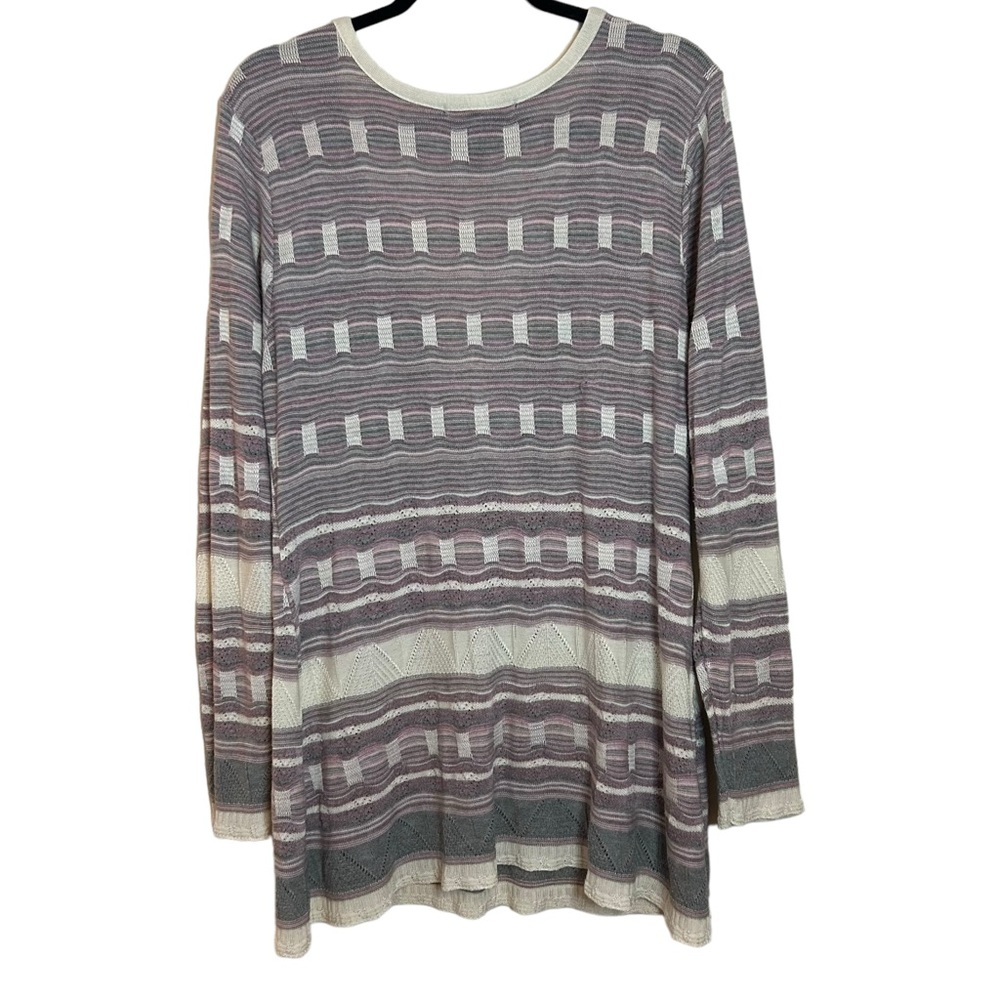 ASHLEY STEWART Long Sleeve Surplice Tunic Sweater 18/20 - Picture 5 of 10